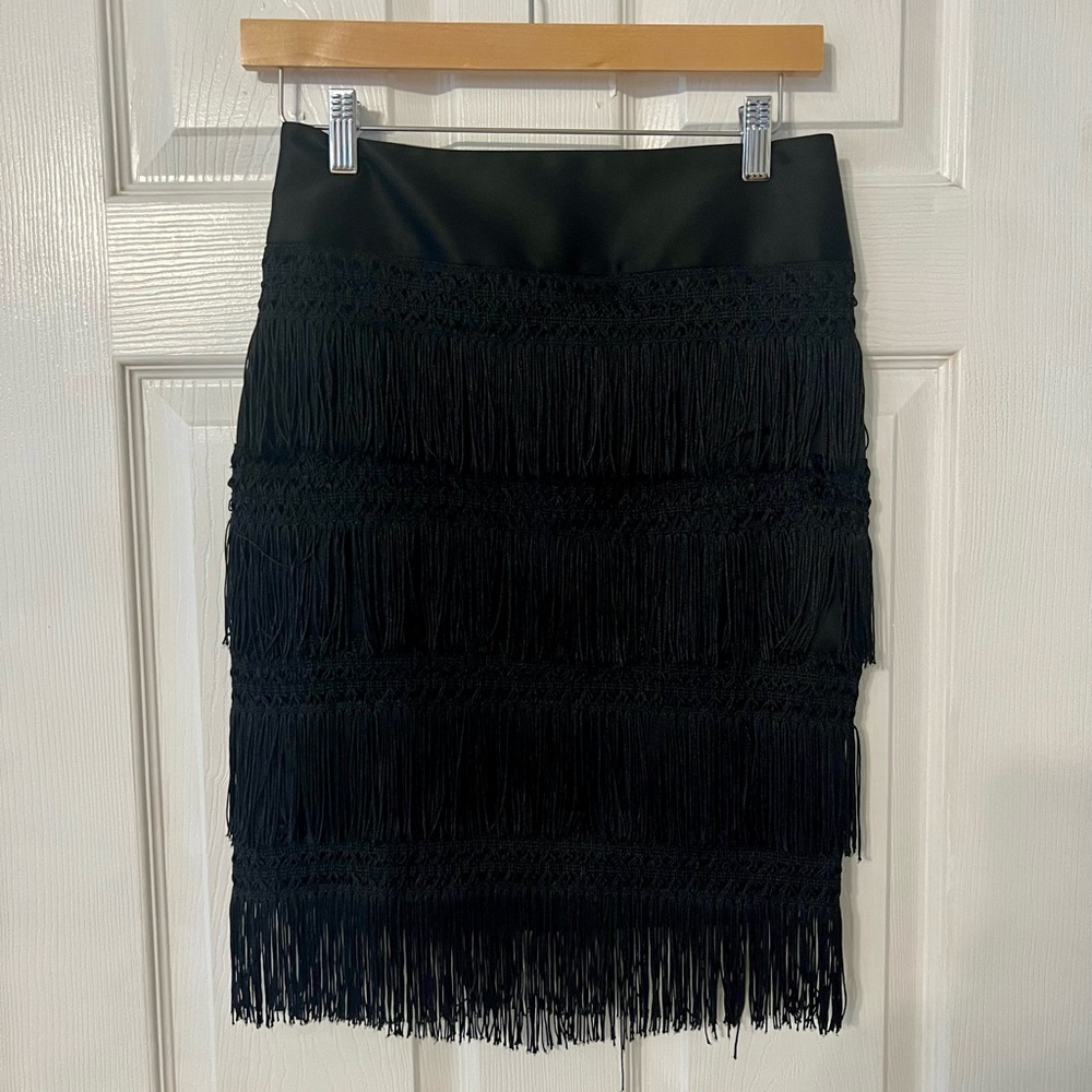 Express Black Fringe Women’s Skirt Size 2